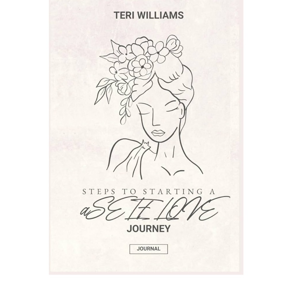 White Journal with Artistic Cover